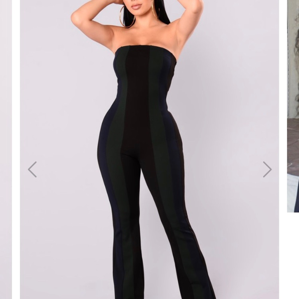 Black/Navy Blue/ Olive Jumpsuit